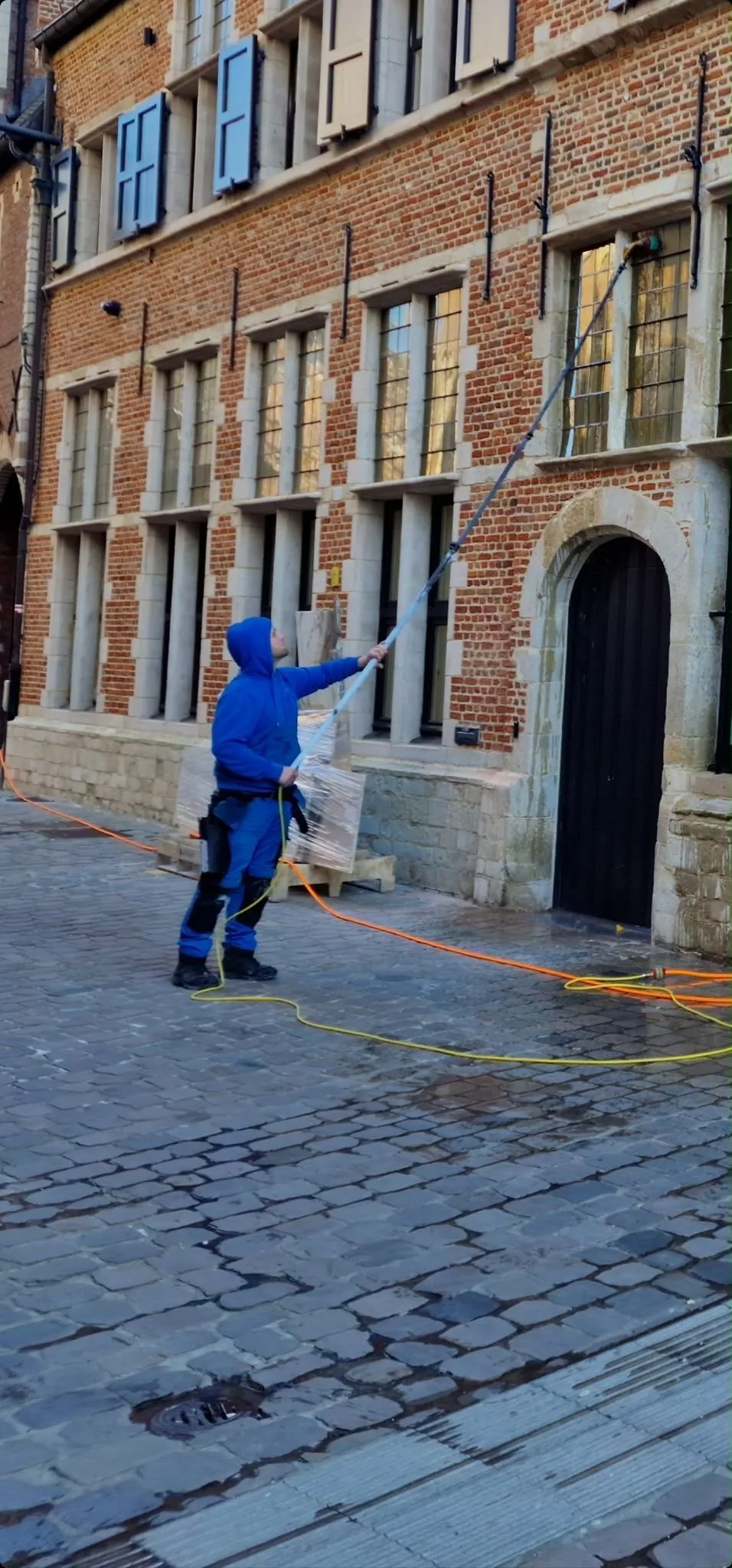 Gevelreiniging bij een historisch pand